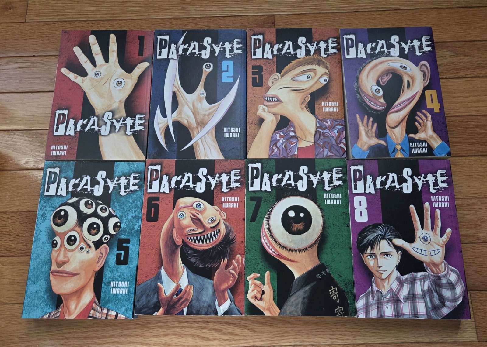 Parasyte Manga Vol 1-8 di Hitoshi Iwaaki Completo Inglese TPB Kodansha Comics
