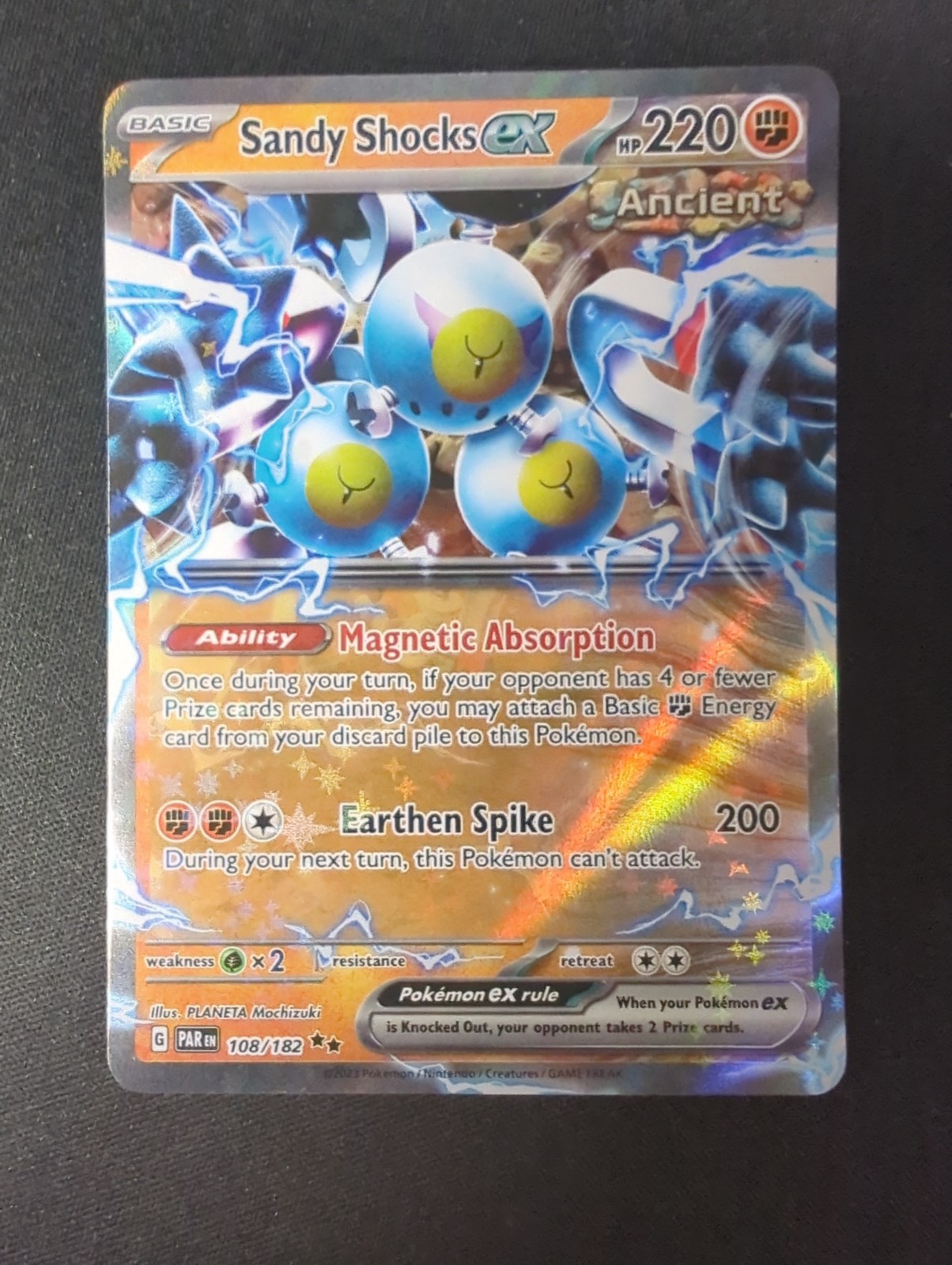 Pokémon TCG Sandy Shocks ex 108/182 Paradox Rift Double Rare NM