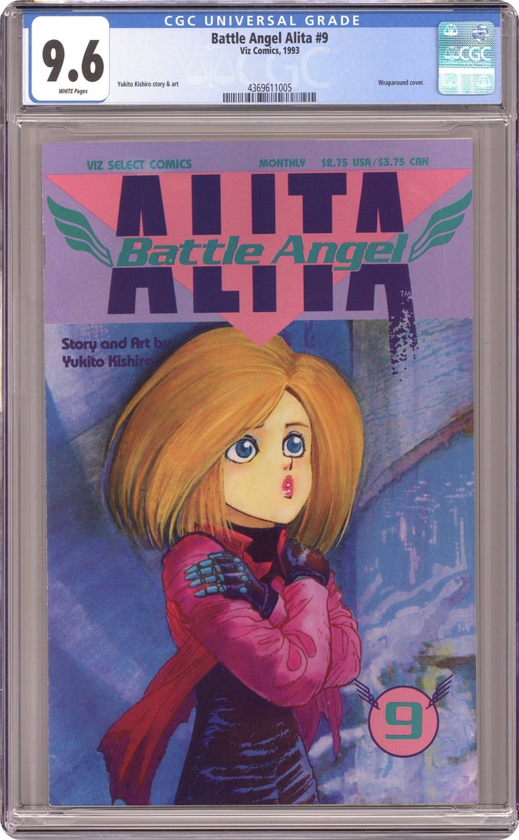 Angelo da battaglia Alita parte 1 #9 CGC 9.6 1993 4369611005