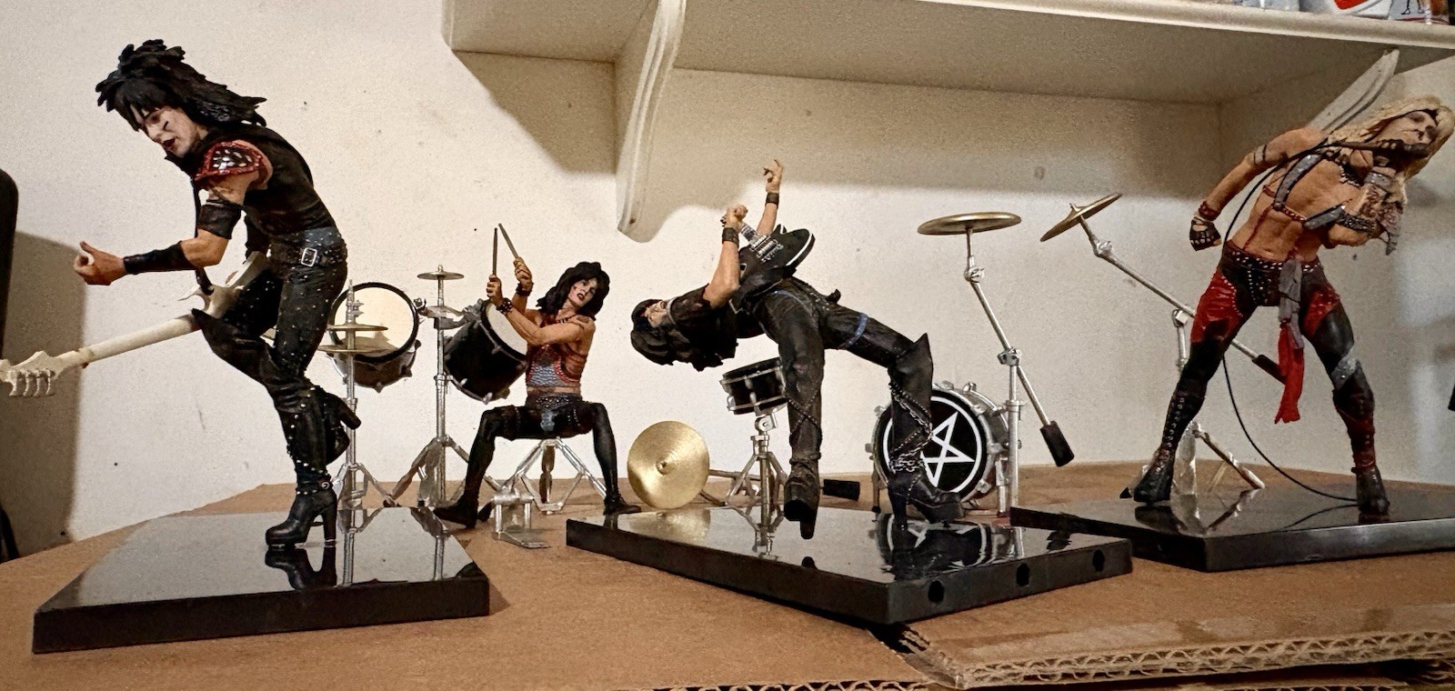Mötley Crüe McFarlane Shout at the Devil 2005 Figure Set LOOSE INCOMPLETE