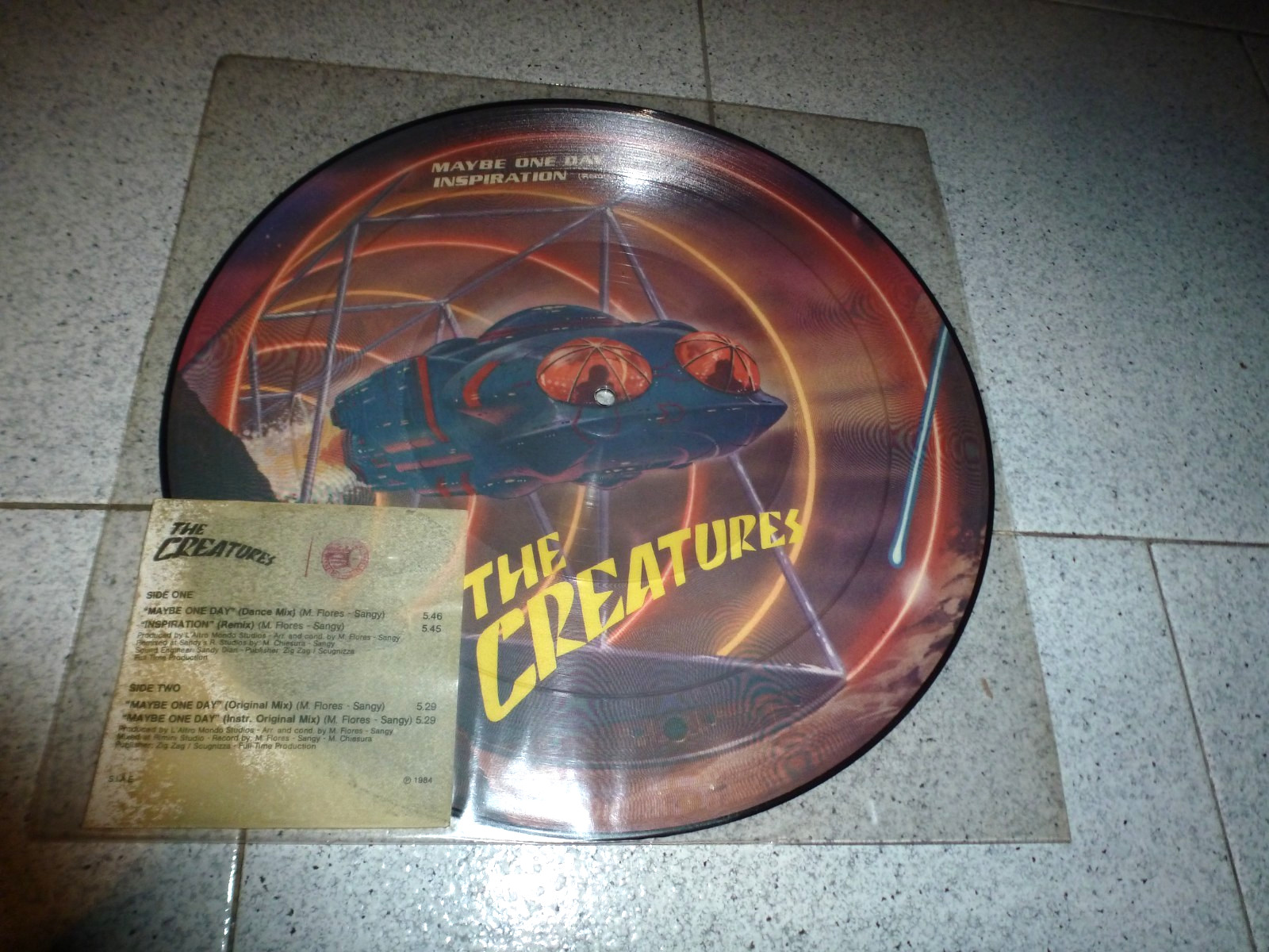LP THE CREATURES  MAYBE  ONE  DAY/ FULL TIME REC FTM 31546/1984 ITALY PICTURE