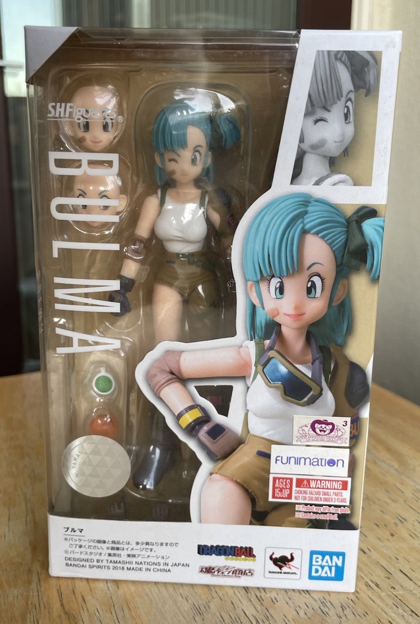 Bandai S.H. Figuarts Dragon Ball Bulma Action FIgure in magazzino nuovo sigillato