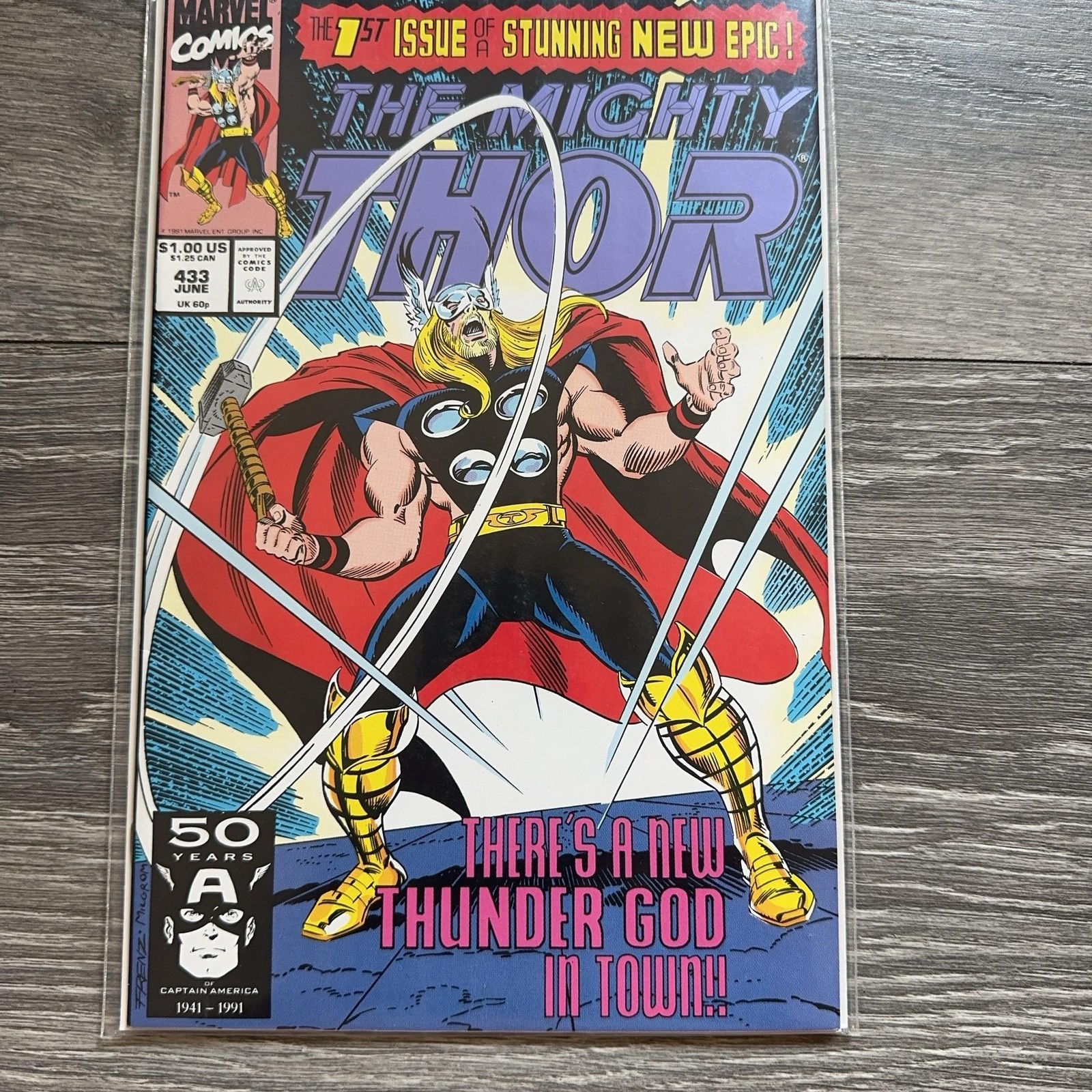 Vintage Marvel Mighty Thor #433 fumetto singolo numero 1991 Alexander Luthor