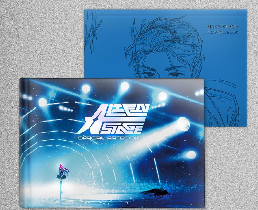 Alien Stage Official Artbook Special Edition con libro da disegno in coreano