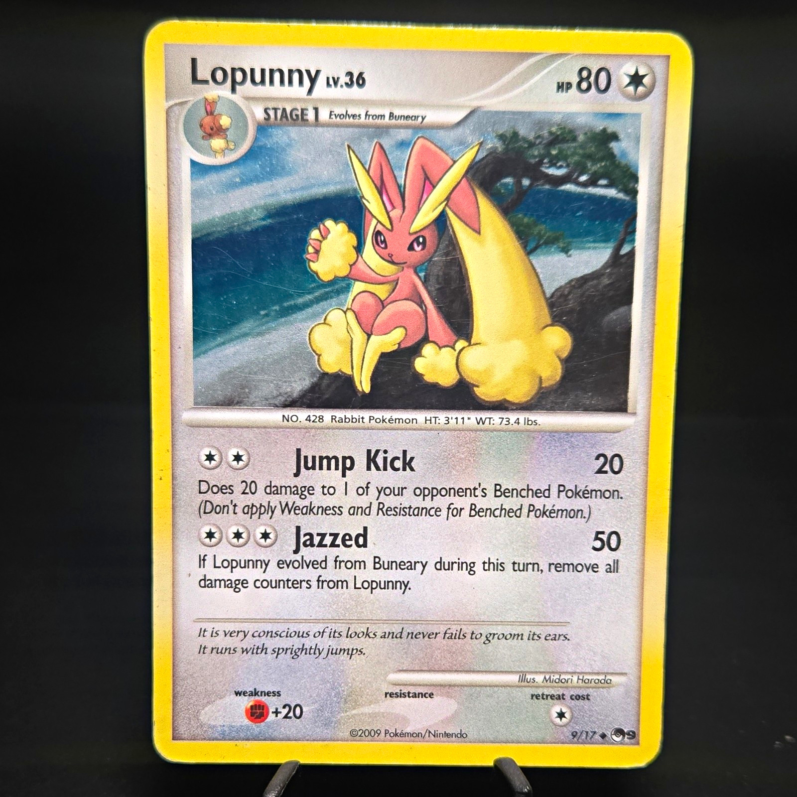 Pokemon/Nintendo Pokémon TCG Lopunny 9/17 Holo Eng 2009 Stage 1