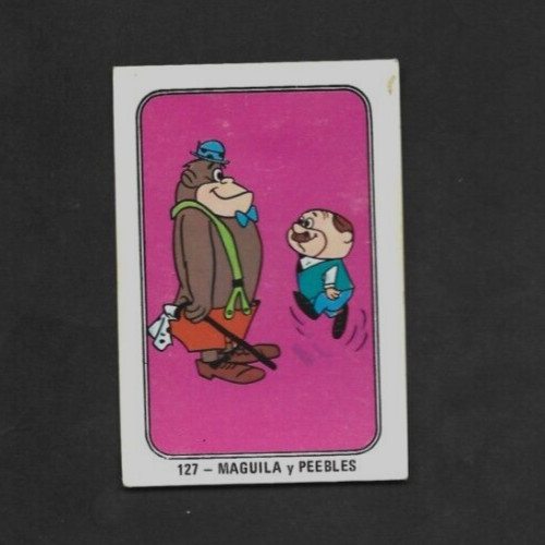 1972-73 Spagnolo Hanna-Barbera Magilla Gorilla #127 MAGILLA & MR.PEEBLES Card vg