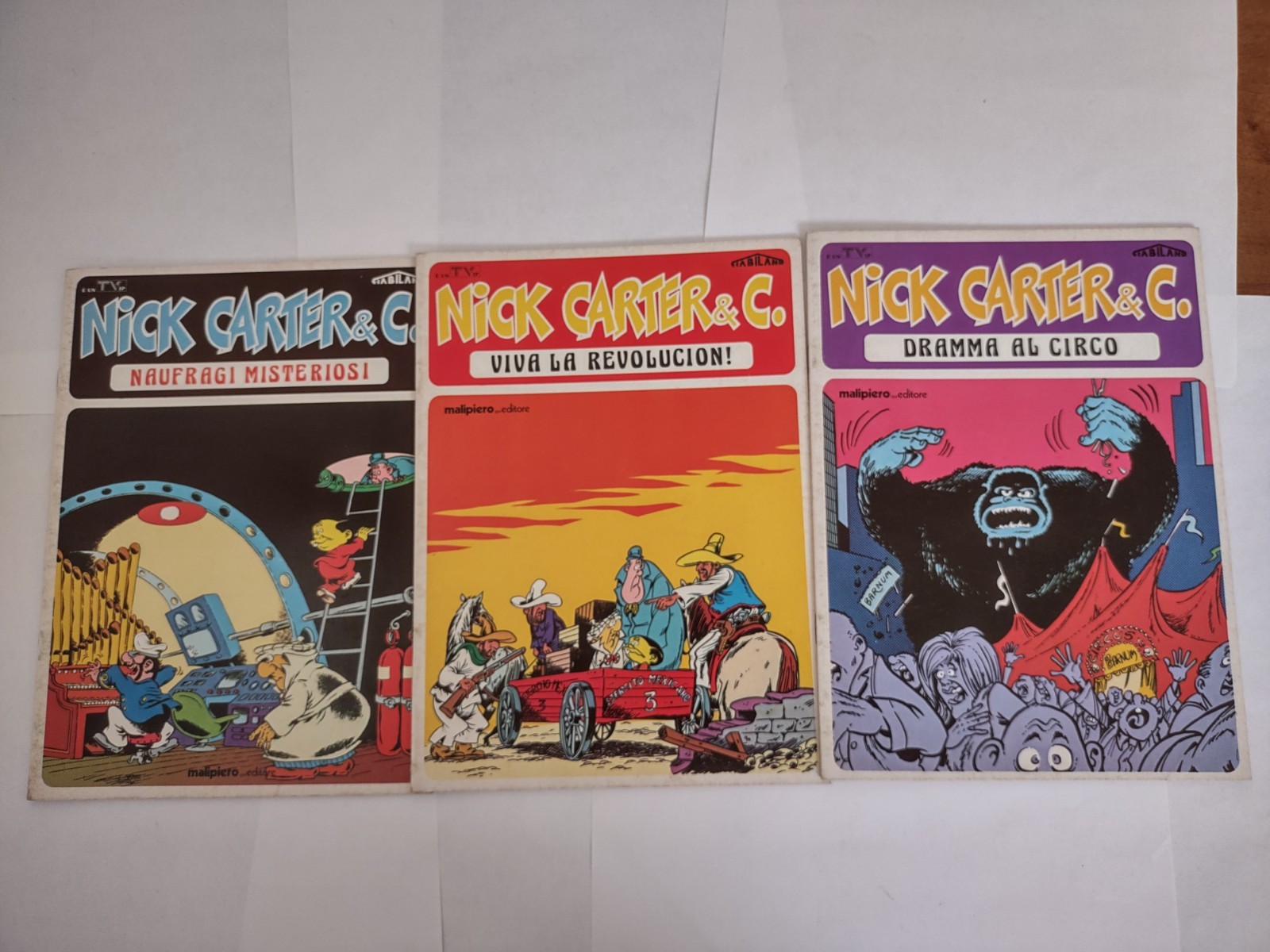NICK CARTER TRE VOLUMETTI ANNI 70