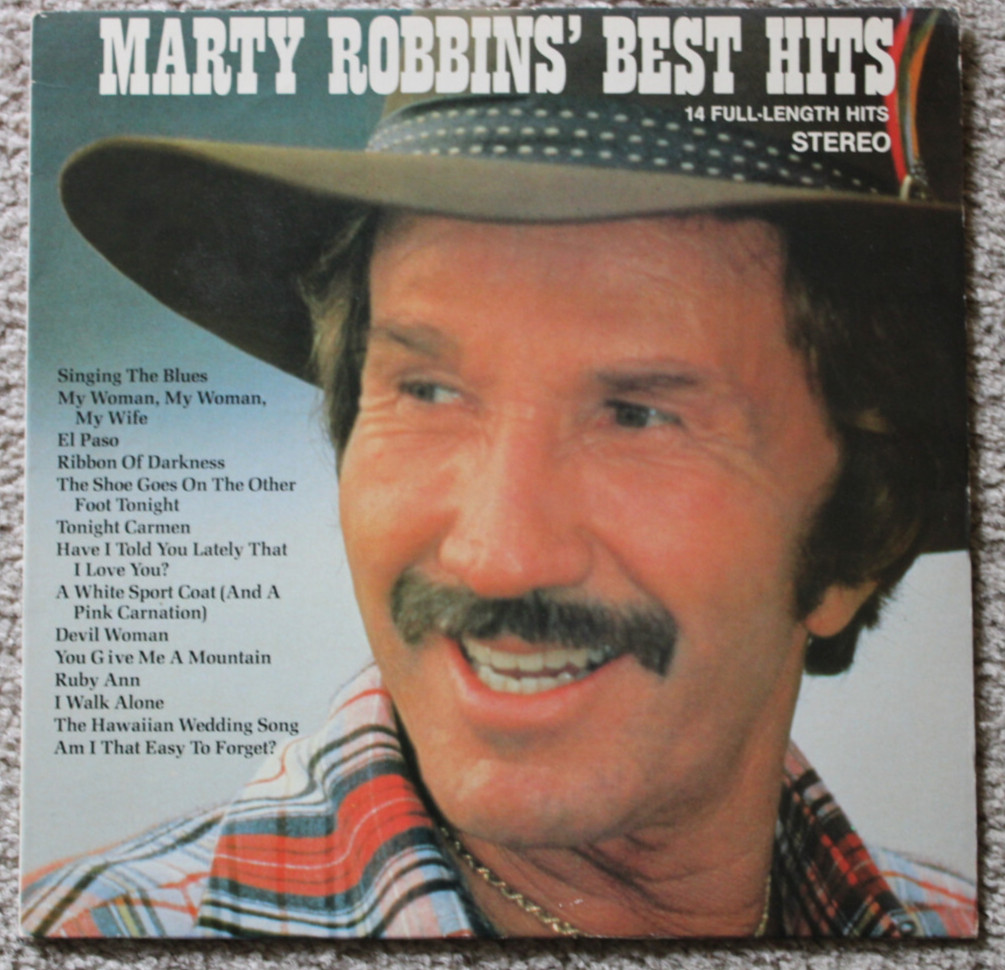 Marty Robbins - Best Hits 12" LP CSP – P 15812 1981 Classic Country w/ Coupon.