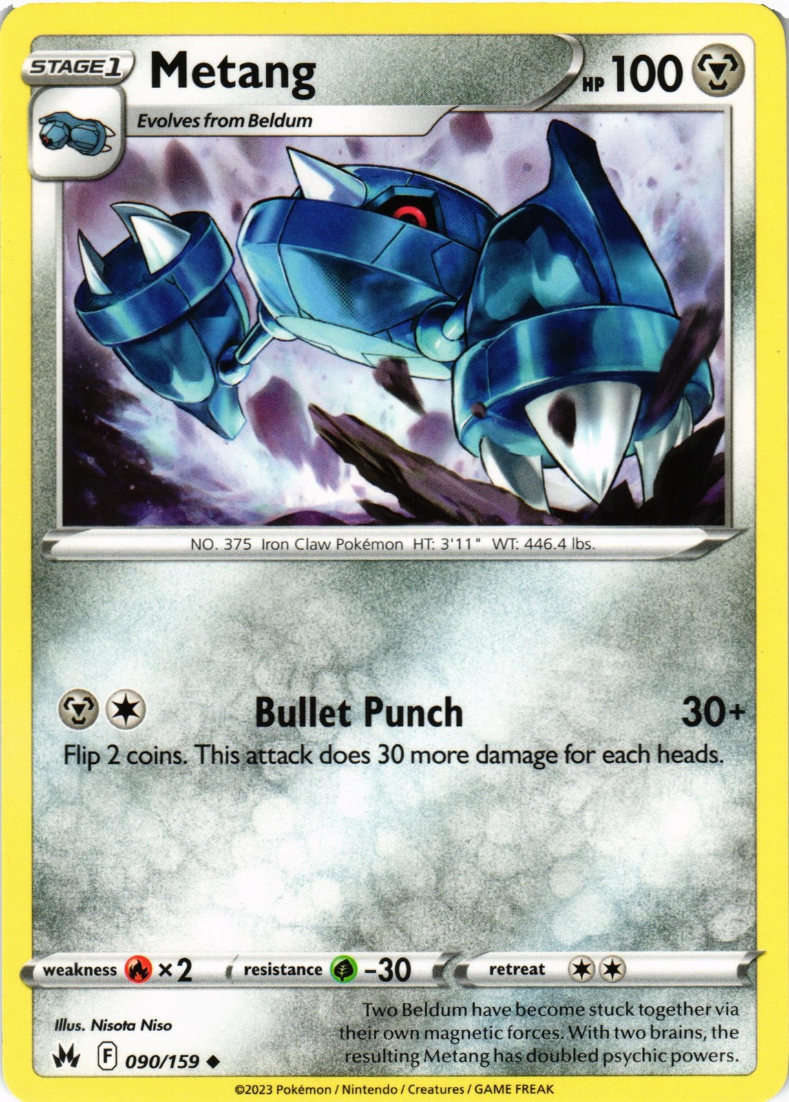 Pokémon SWSH: Corona Zenith #090/159 Metang
