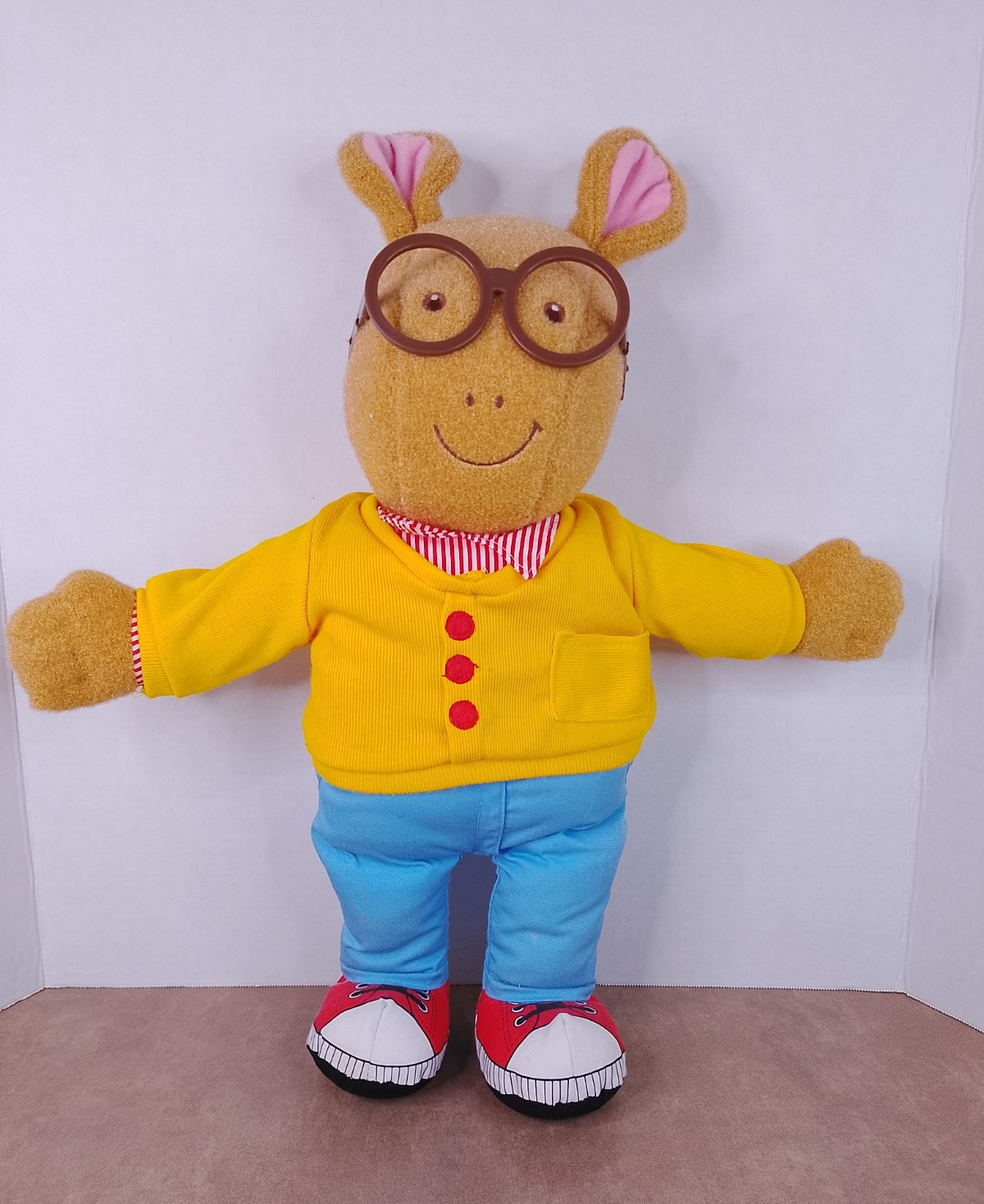 Peluche pupazzo Playskool Talking Arthur 16 in Marc Brown PBS giocattolo per bambini vintage 1996