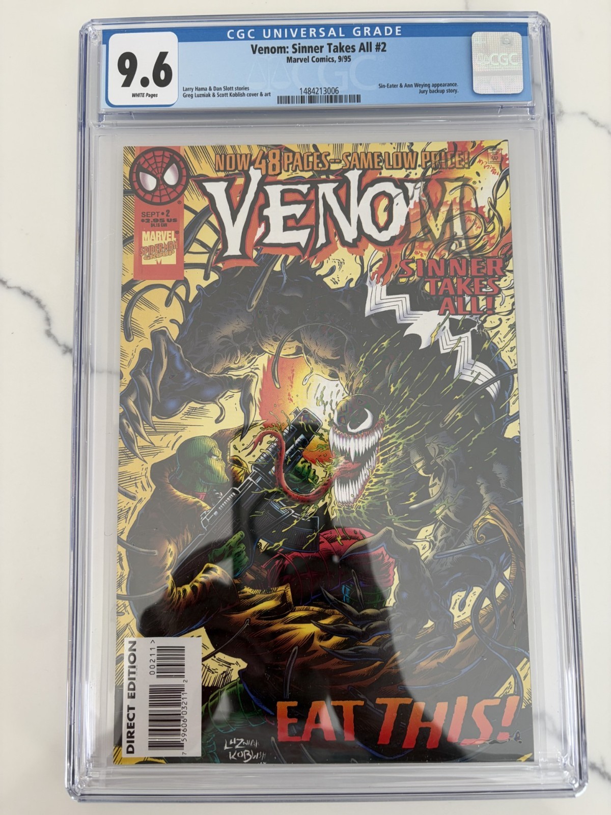 Venom: Sinner Takes All #2 (Marvel Comics September 1995)