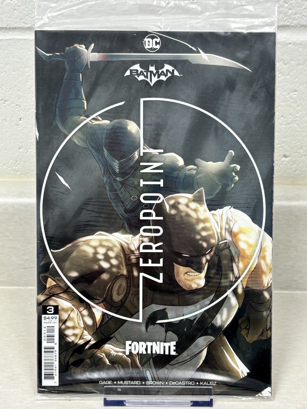Batman Fortnite Zero Point #3 Card Stock Variant Snake Eyes DC Comics 2021