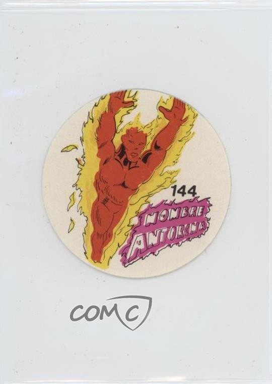 1983 Ovaltine Marvel Super Hero Stickers (Mexico) Human Torch #144 0kb5