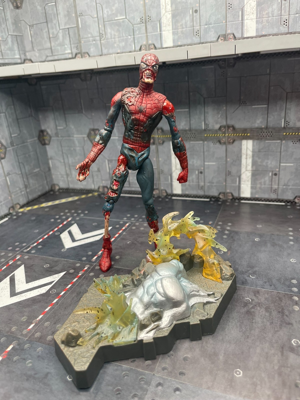 Diamond Select Marvel Select Zombie Spider-Man Figura Marvel Zombies Raro Sciolto