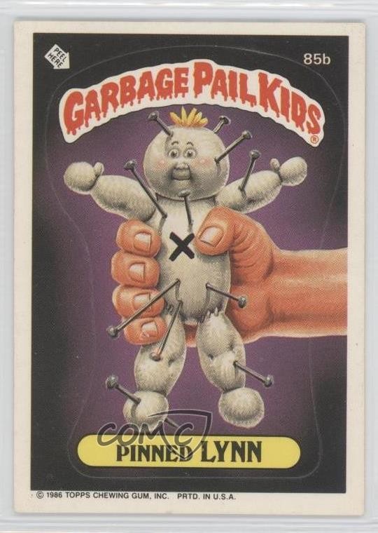 1986 Topps Garbage Pail Kids Series 3 Pinned Lynn (Copyright on Front) #85b 1s7