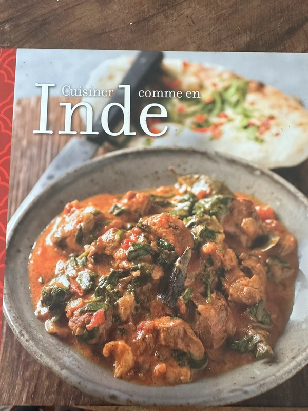 Livre de recettes indienne neuf jamais servie