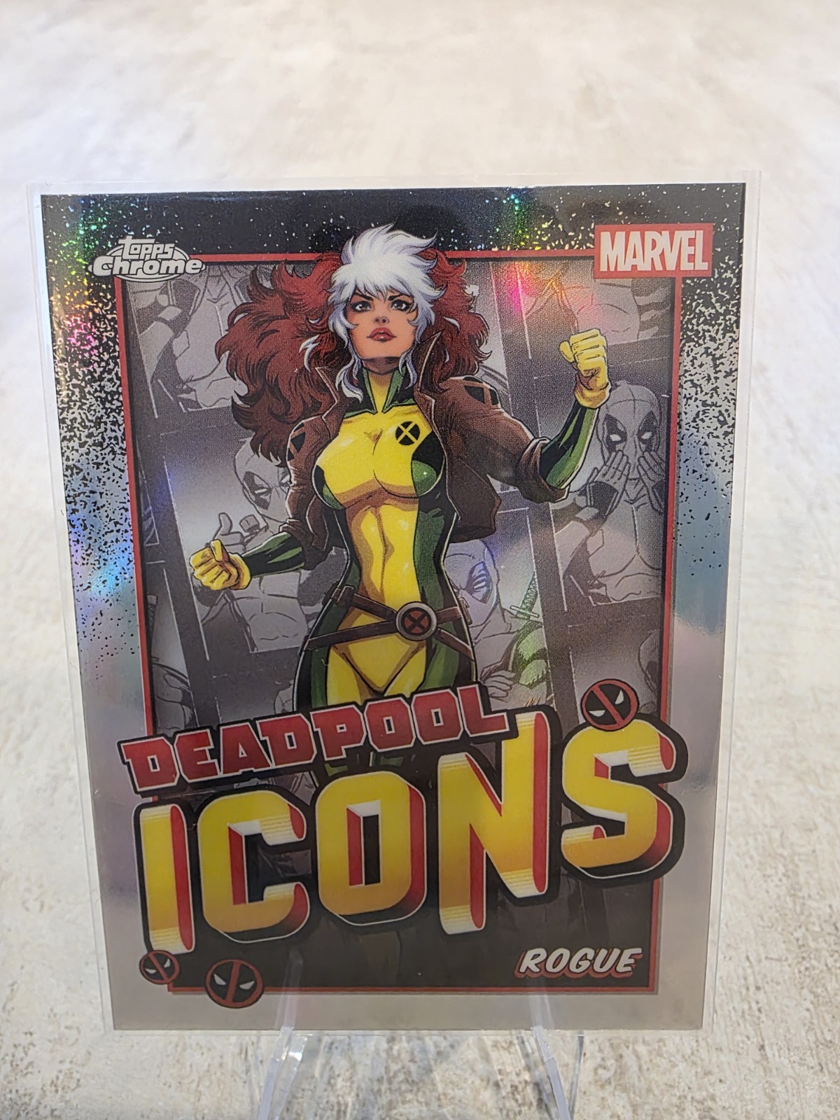 2025 Topps Chrome Deadpool Icons Rogue #DI-9 rifrattore