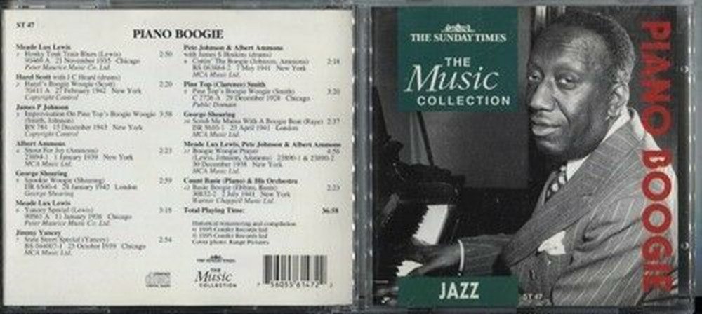 Various - PIANO BOOGIE CD (1995) FREE SHIPPING