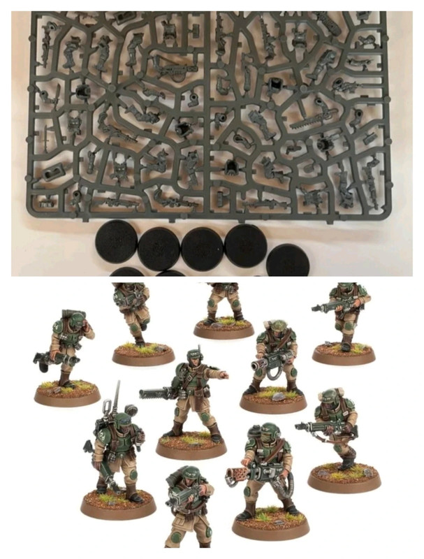 Tropas de choque de Cadia Astra militarum Warhammer 40k combat patrol