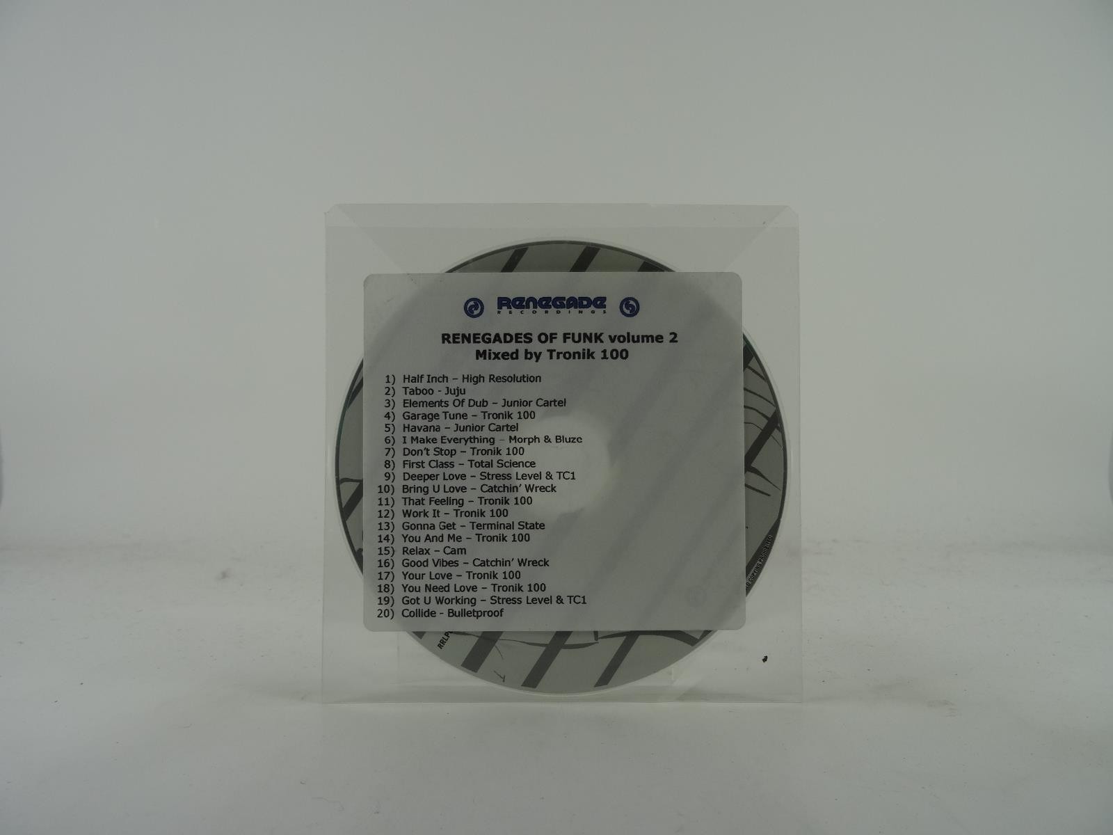 HALF INCH/TABOO RENEGADES OF FUNK VOLUME 2 (62) 20+ Track Promo CD Album includi
