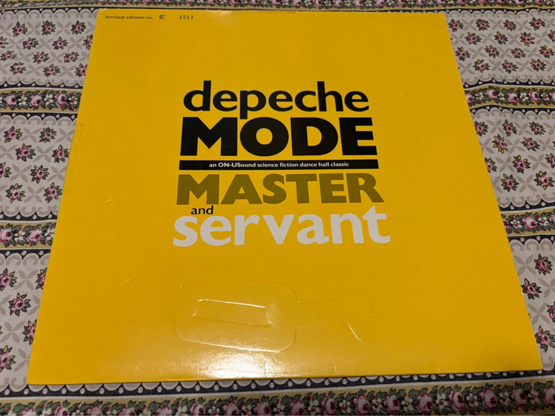 Depeche Mode "Master and Servant" vinyle