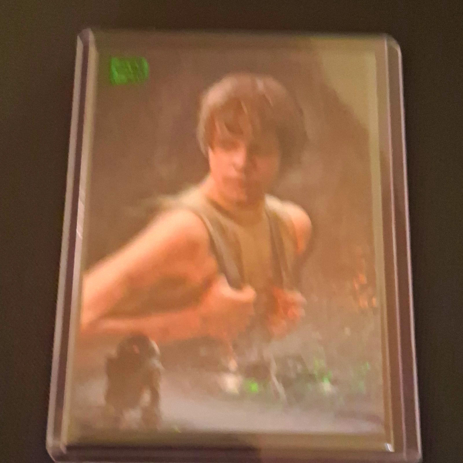 Topps 2026 Star Wars Galaxy Educare Luke Skywalker #18 carta parallela verde/199