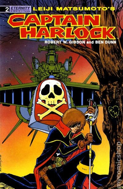 Captain Harlock #2 VF 8.0 1989 Immagine Stock