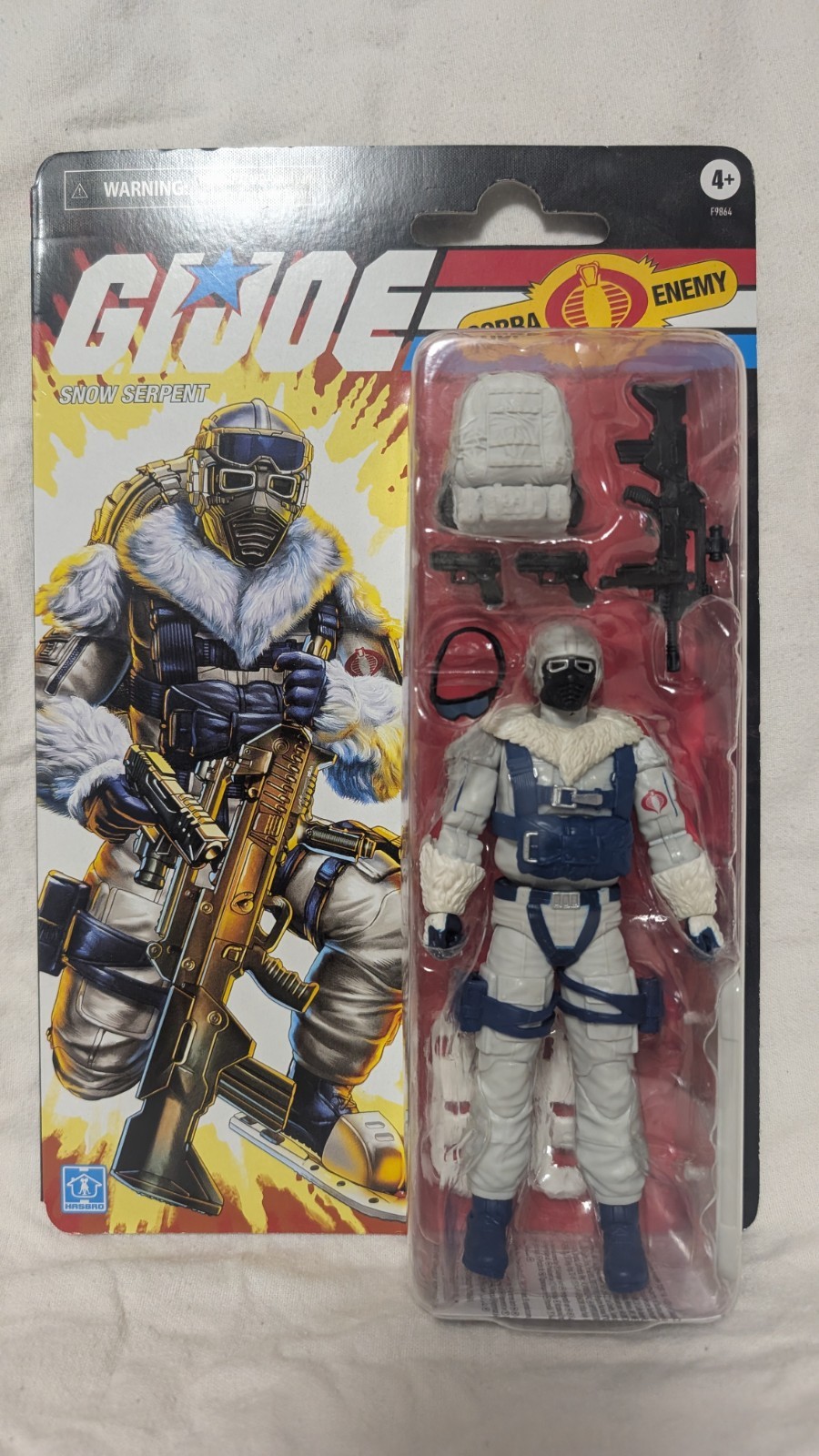 Hasbro G.I. Joe Wave 9 Snow Serpent Action Figure 1980s Era