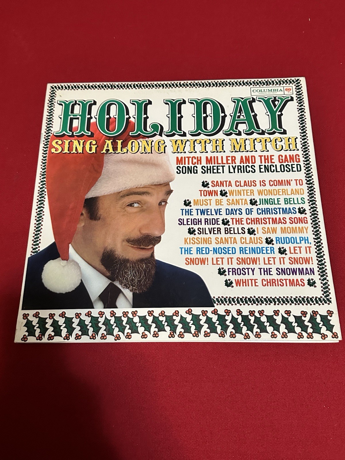 Mitch Miller Holiday Sing Along With Mitch Columbia 6 Cat Eyes Stereo LP CS 8501