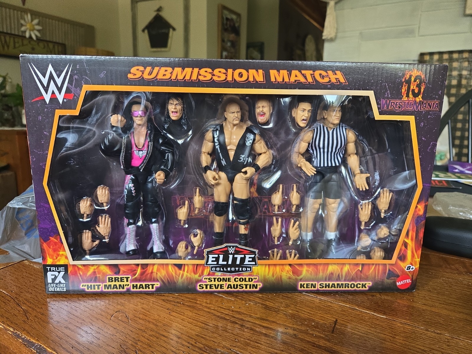 WWE Mattel Elite Collection Wrestlemania 13 Submission Match Figure 3 Pack NIB🔥