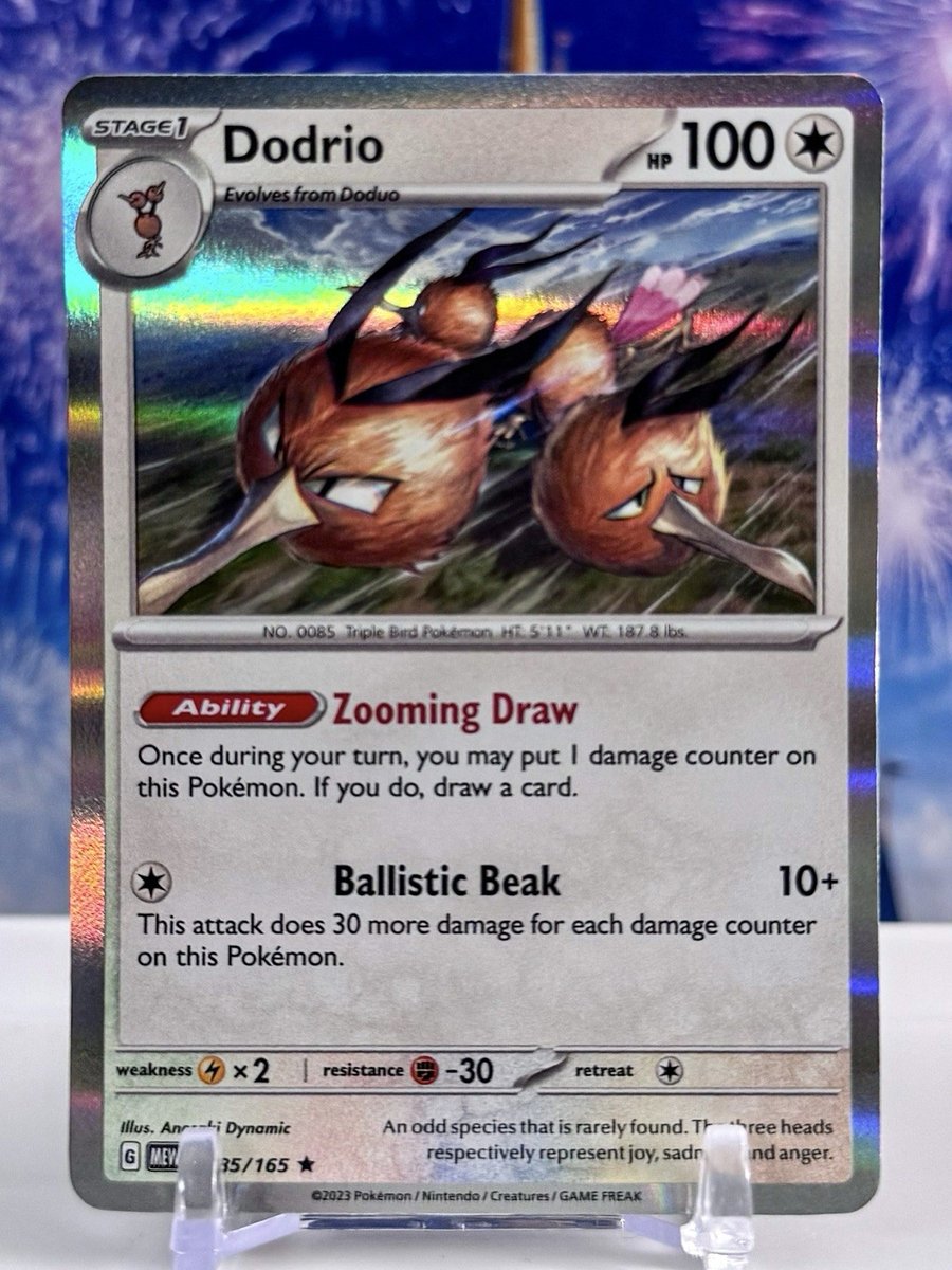 Pokémon TCG Dodrio 085/165 Scarlatto e Viola Holo Raro