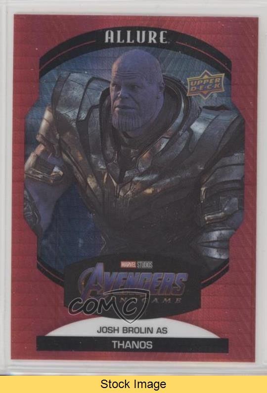 2022 Upper Deck Marvel Allure Red Prism as Thanos Josh Brolin #93 READ ry5