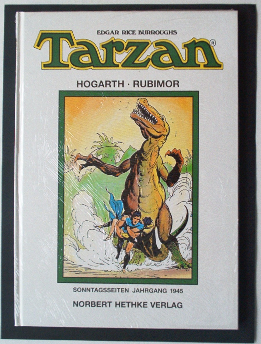 Tarzan pagine domenicali anno 1945 Hethke libro HC by Edgar Rice Burroughs pellicola IMBALLO ORIGINALE