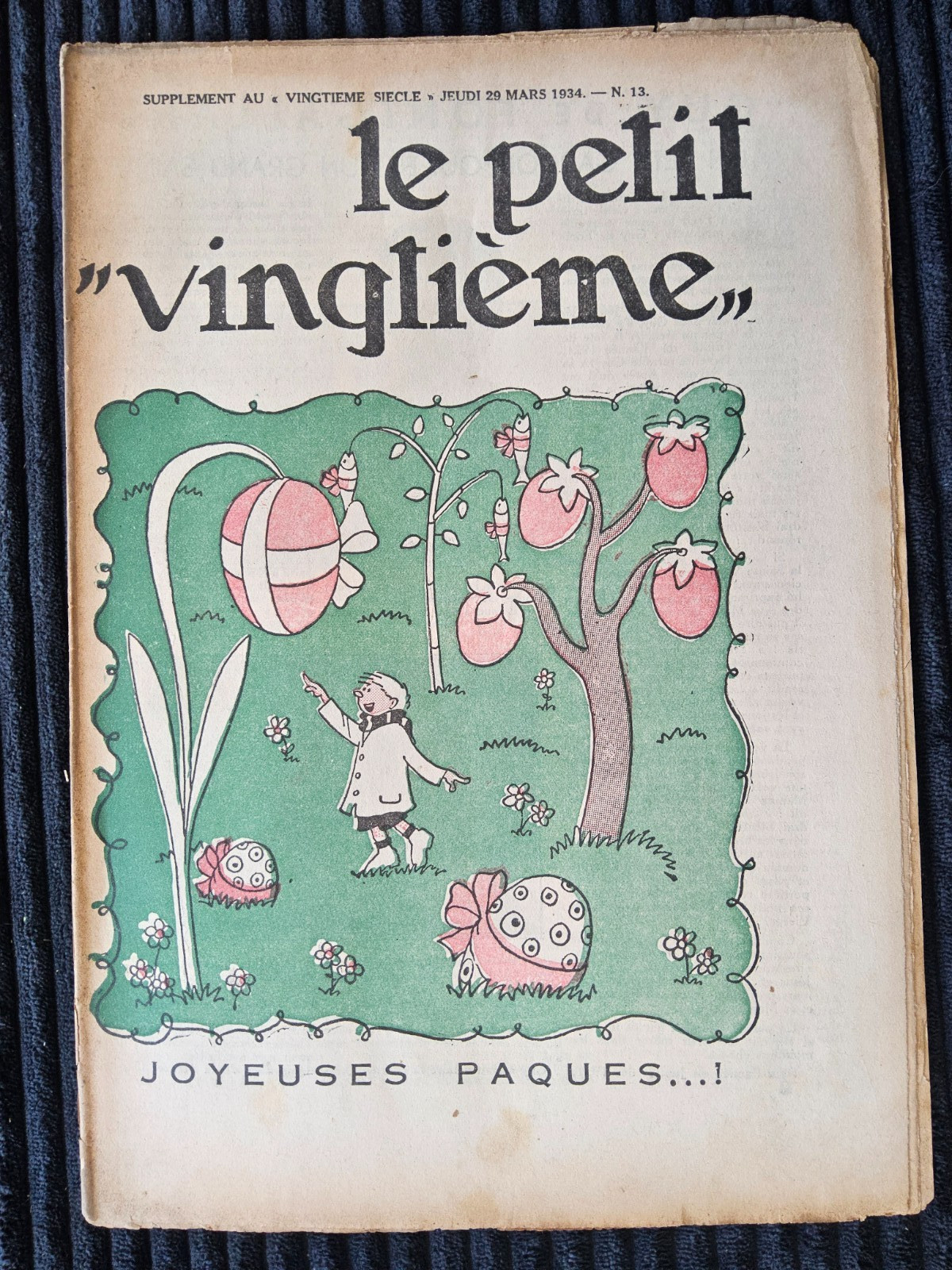 Tintin - Petit Vingtième - Numéro 13 de 1934