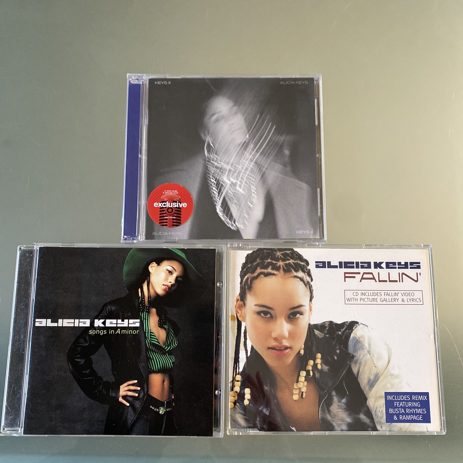 Alicia Keys CD 3 LOT: SEALED KEYS II , IMPORT Fallin, Songs In A Minor VG