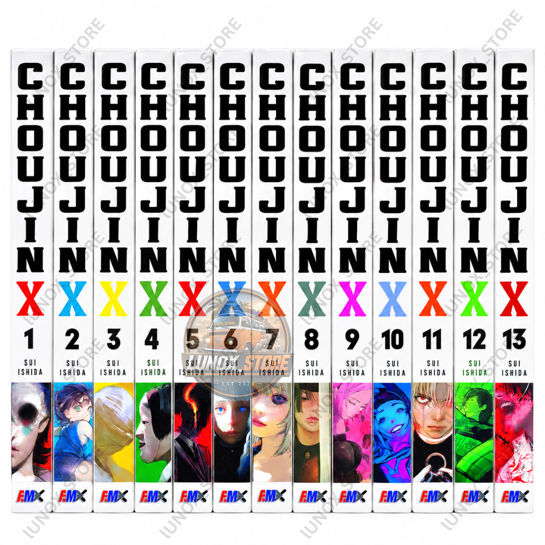 Choujin X Manga Volume 1-13 Half/Full Set Inglese Nuovi Fumetti di Sui Ishida