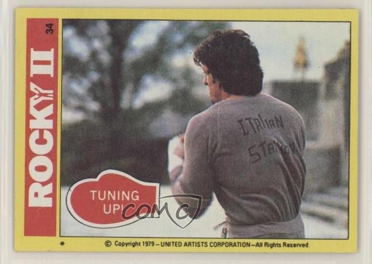 1979 Topps Rocky II Rocky Balboa Tuning Up! #34 0b6