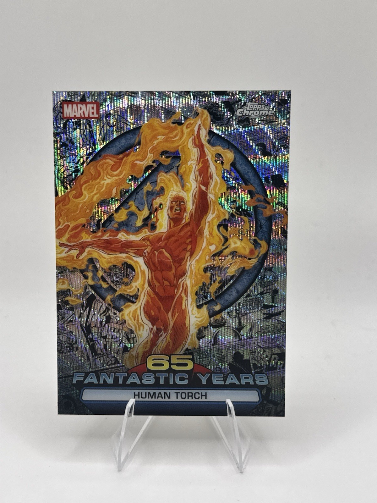 2026 Topps Chrome Marvel 65 Fantastic Years #FY-03 Human Torch