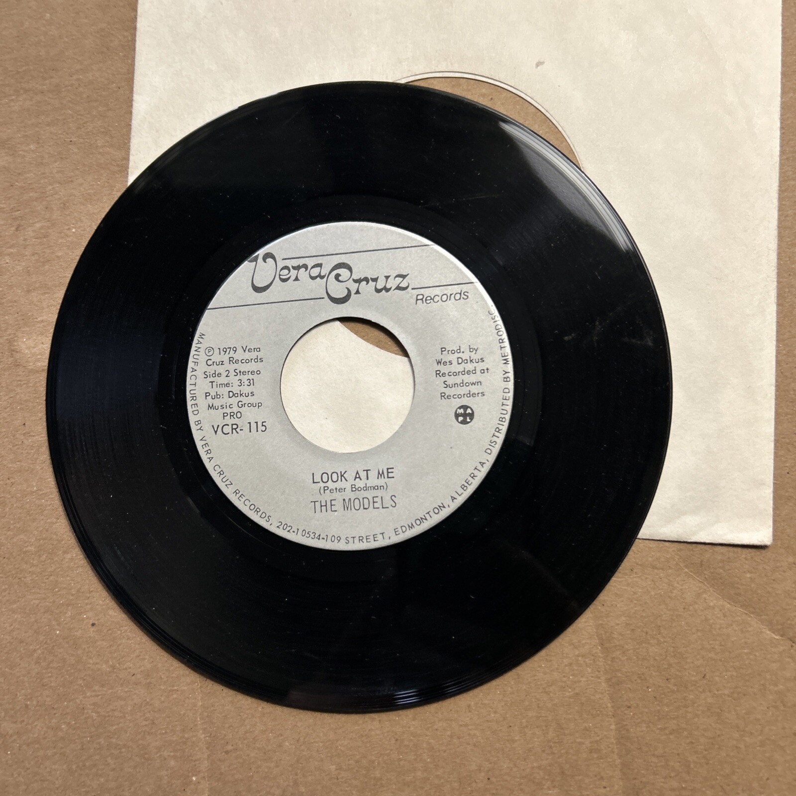 The Models Janie You're Wrong/Look At Me Veracruz Records 45