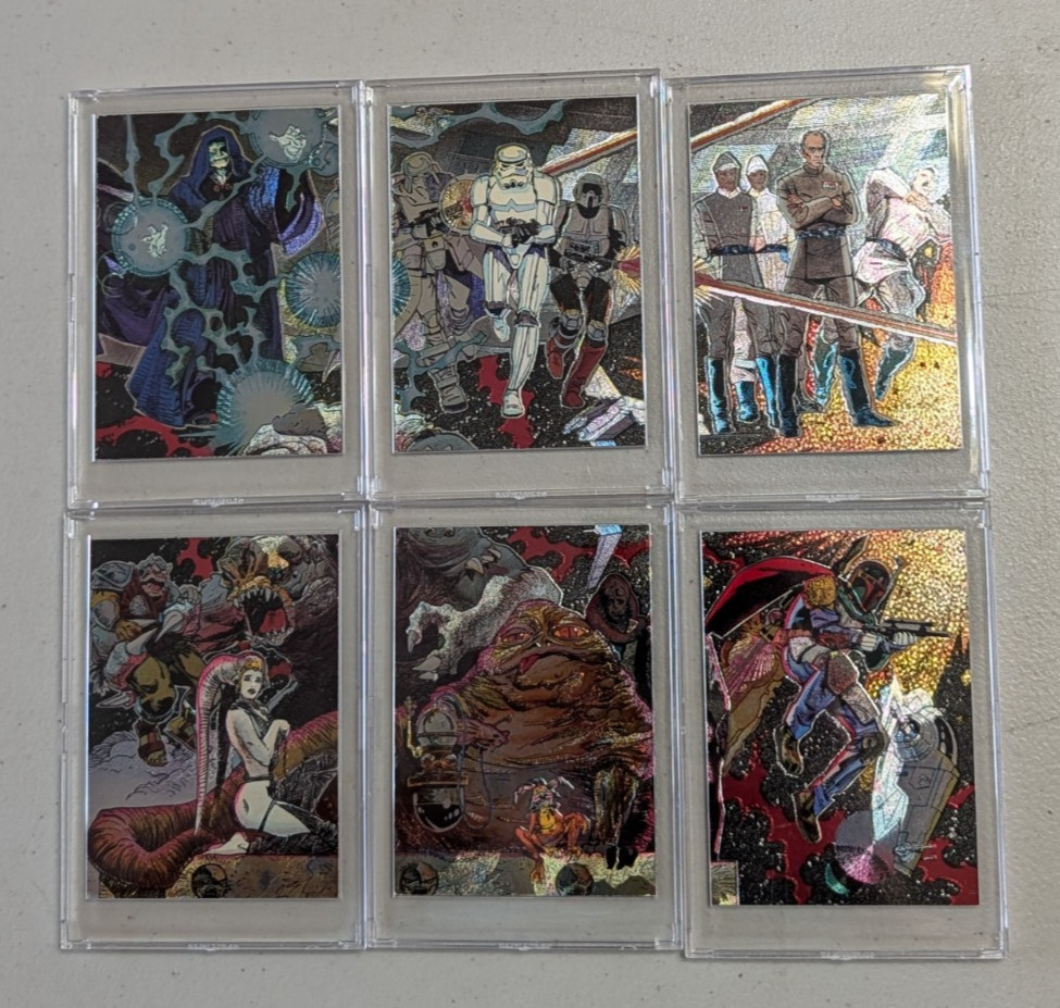 Star Wars Galaxy Serie 2 Foil Inciso Set di 6 Carte 7-12