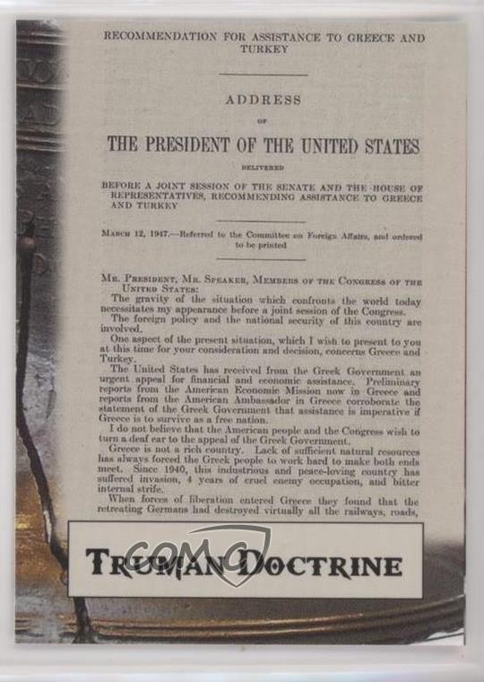 2020 Historic Auto POTUS The First 36 Truman Doctrine #104 mp7