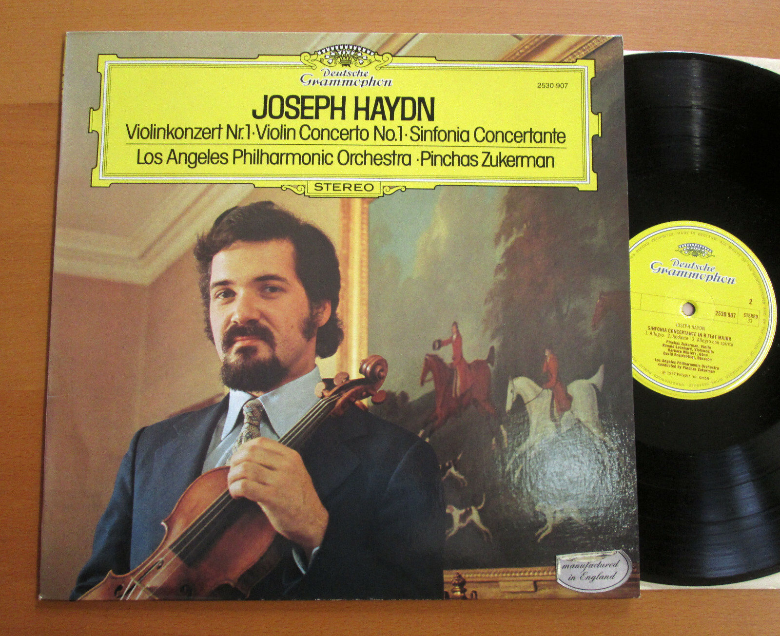 DG 2530 907 Haydn Violin Concerto no. 1 Pinchas Zukerman 1977 NEAR MINT Stereo