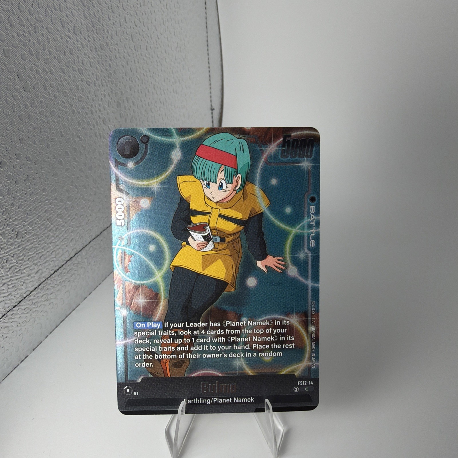 Dragon Ball Super Gioco di Carte Bulma FS12-14 Foil Battle Card Comune