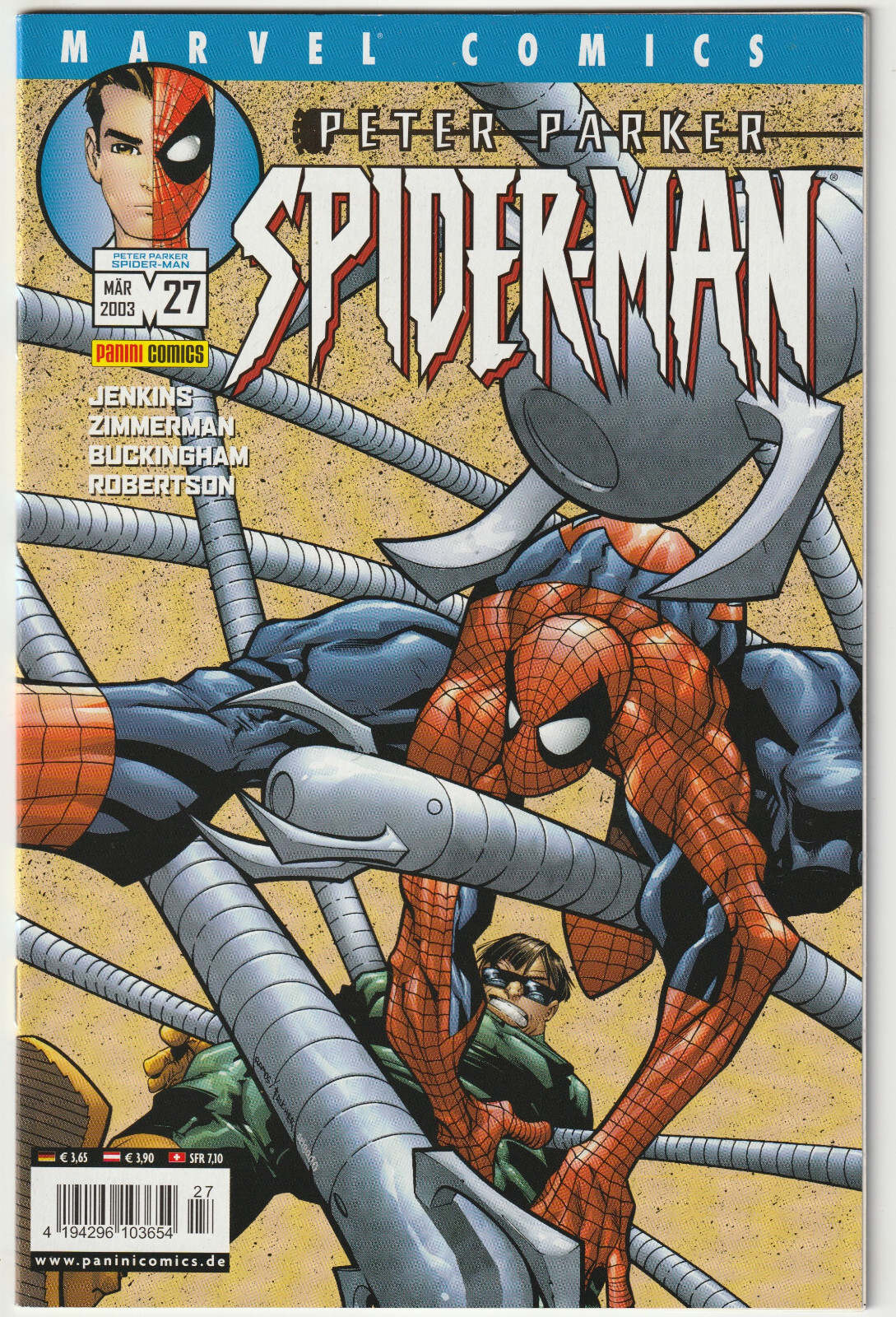 ✪ PETER PARKER SPIDER-MAN #27, PANINI/MARVEL COMICS 2003 FUMETTI NUOVI TOP Z0-1