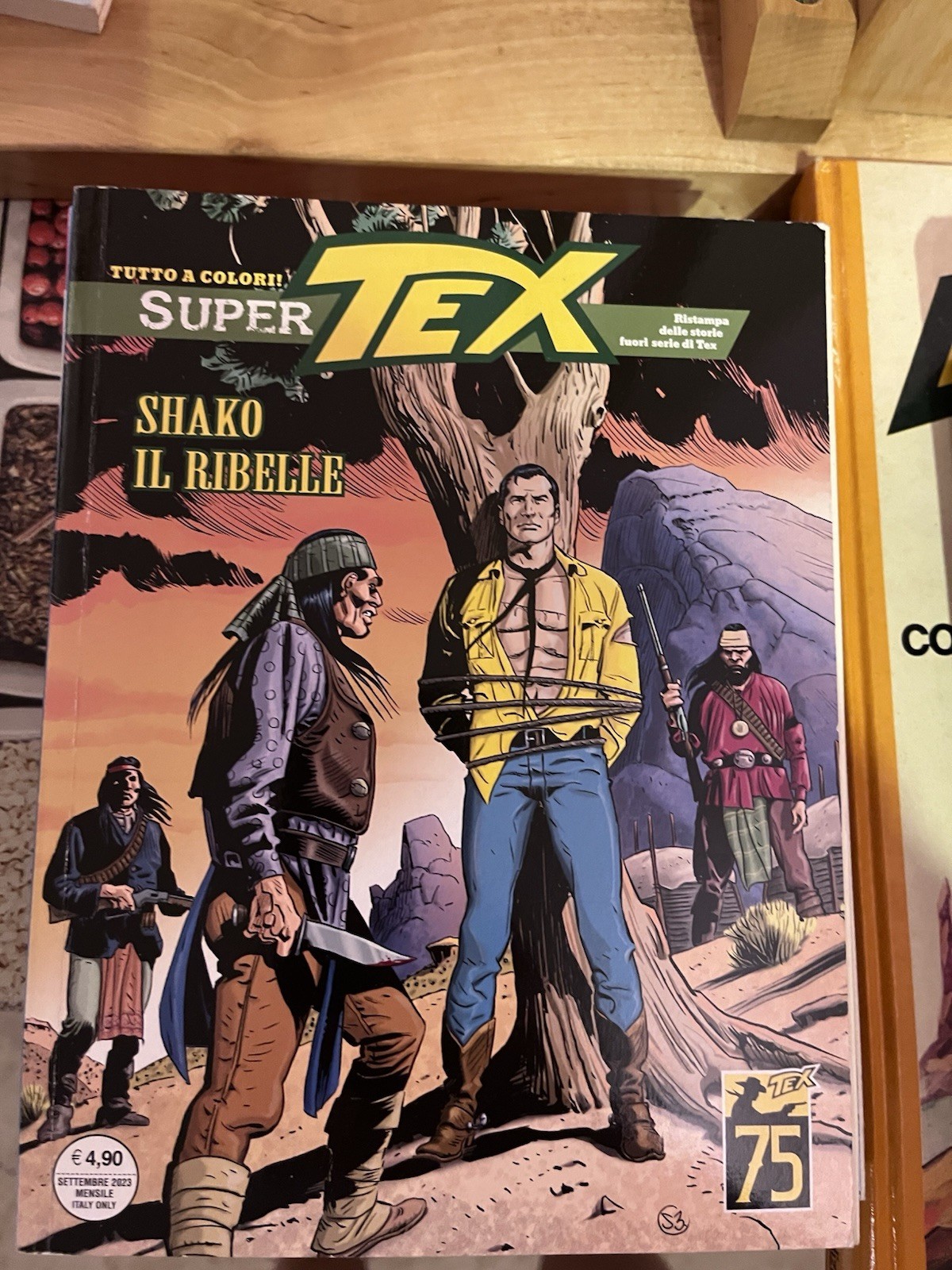 Sergio Bonelli Editore Super Tex n.75 Shako il ribelle ristampa a colori 2023