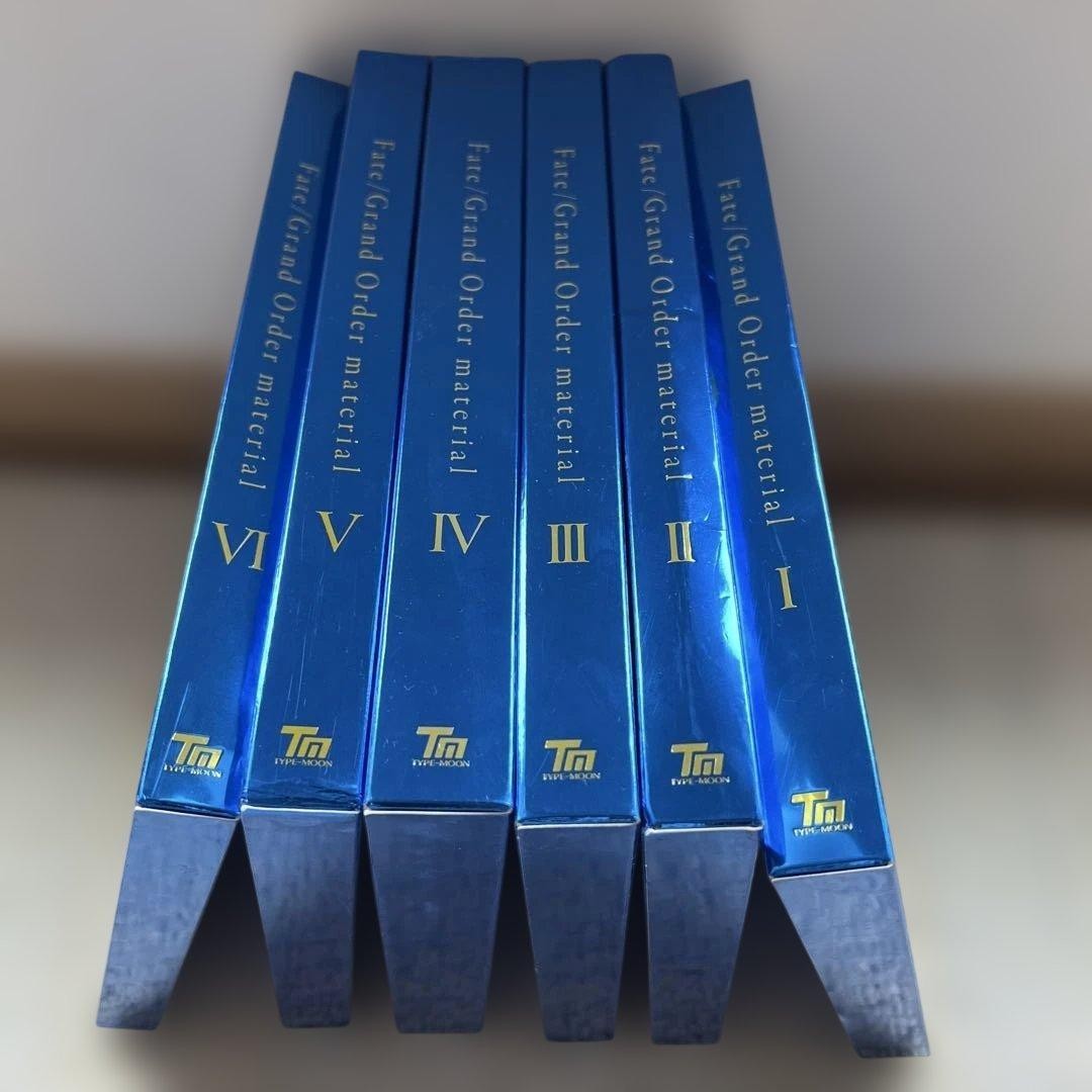 Fate Grand Order Material 1-6 Set I-VI FGO Personaggio Art Book Tipo Luna Giappone