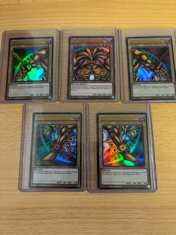 Yu-Gi-Oh Exodia Die Verbotene Komplett Set