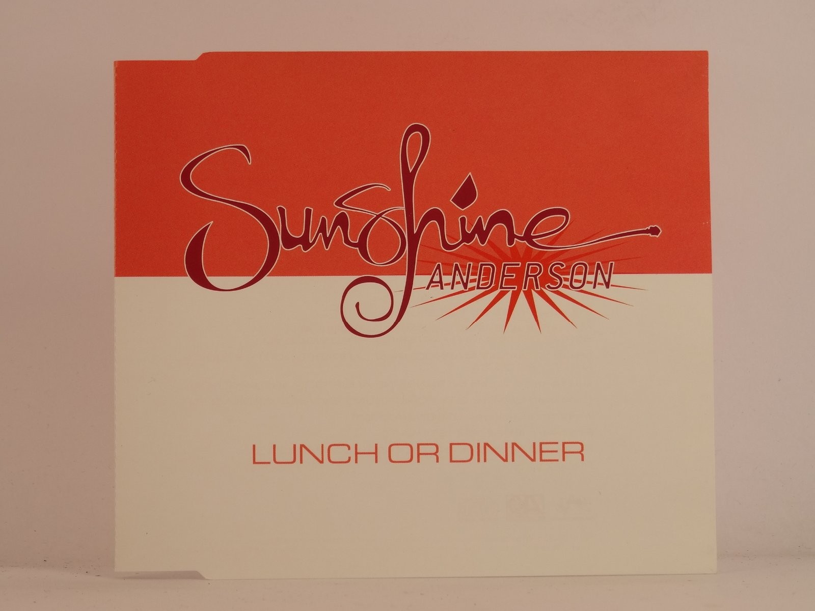 SUNSHINE ANDERSON LUNCH OR DINNER (C56) 1 Track Promo CD Single including Pictur