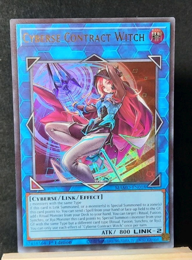 Yu-Gi-Oh! Cyberse Contract Witch *ULTRA RARA* MAMO-EN018 1° Edizione NM