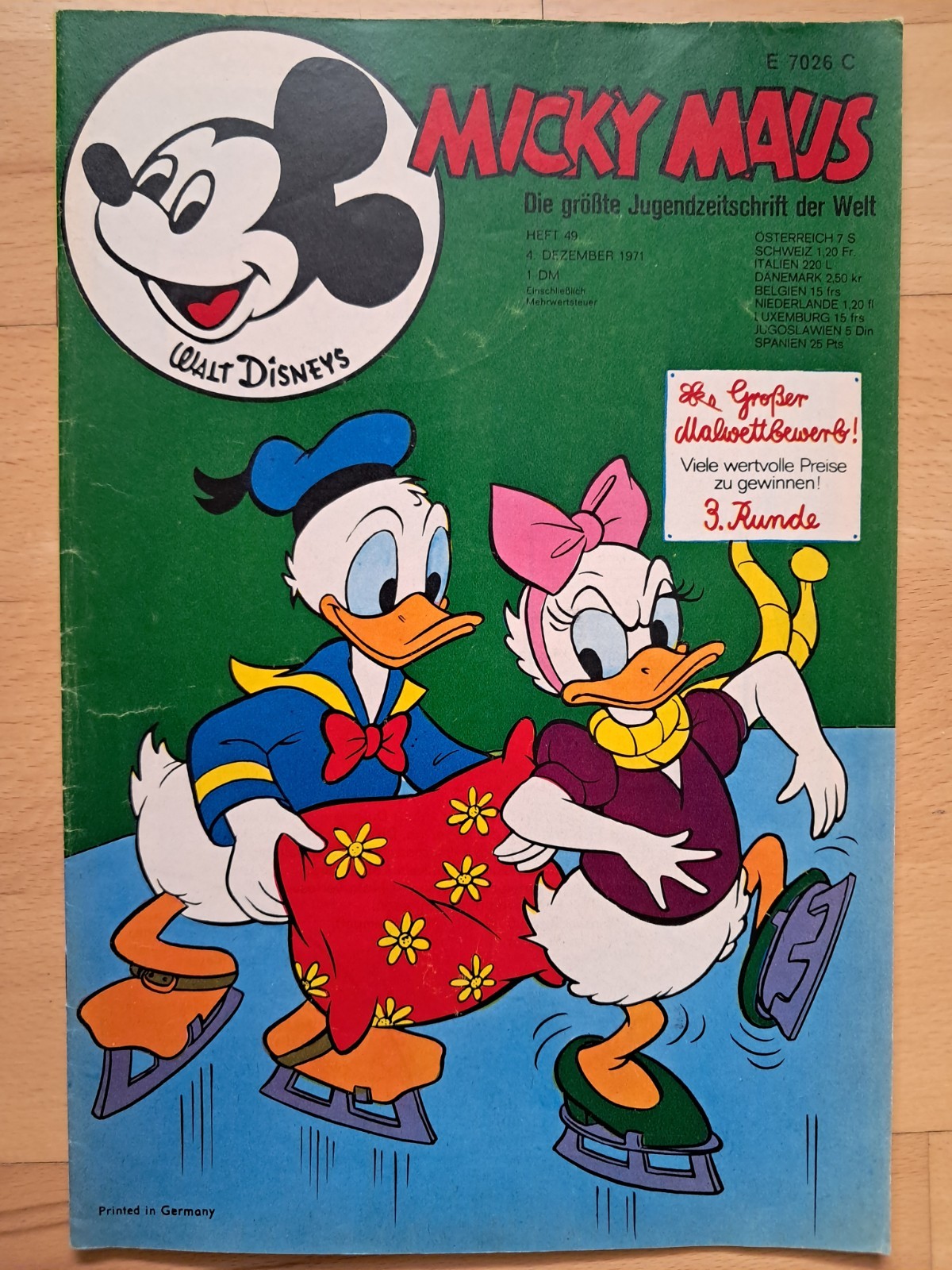 Topolino n.49 del 4.12.1971 con giornale MMK, angolo da collezione, album calcio - Z1-2